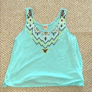 Mossimo Light Blue Crop Tank